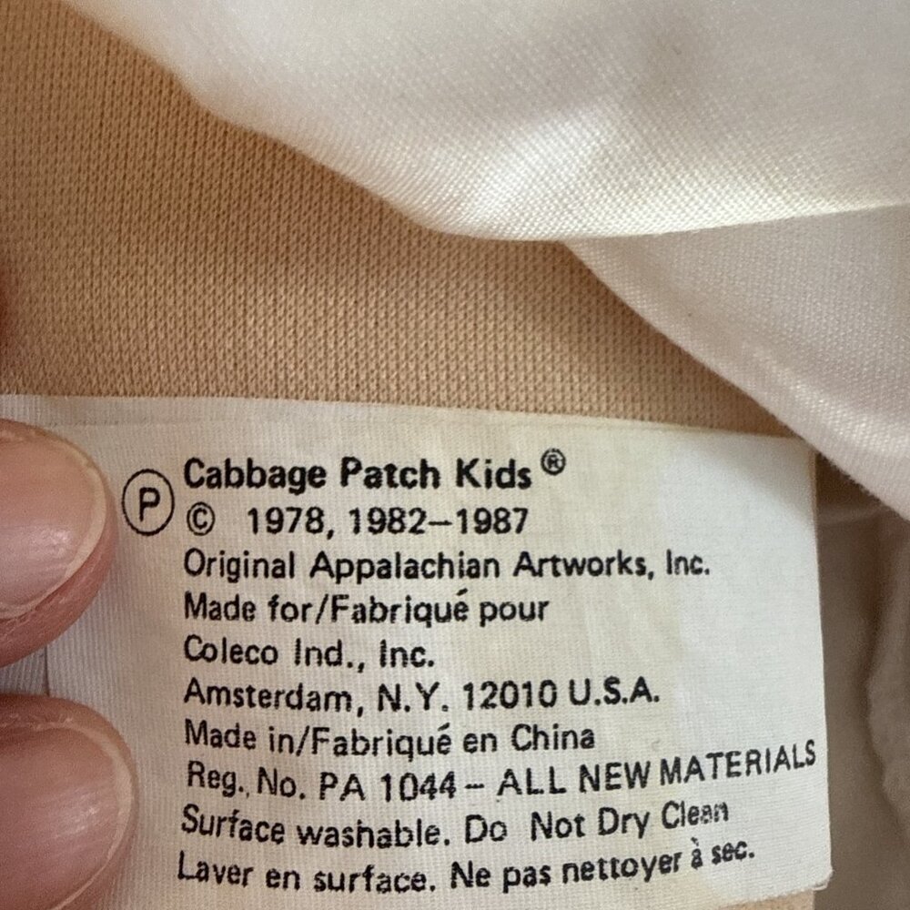 1983 Cabbage Patch Kids Growing Hair Doll Strawberry Red Hair Green Eyes - Picture 4 of 16